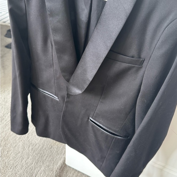 NWT Zara kids Black Shawl-Collar Tuxedo Blazer. - Picture 2 of 8